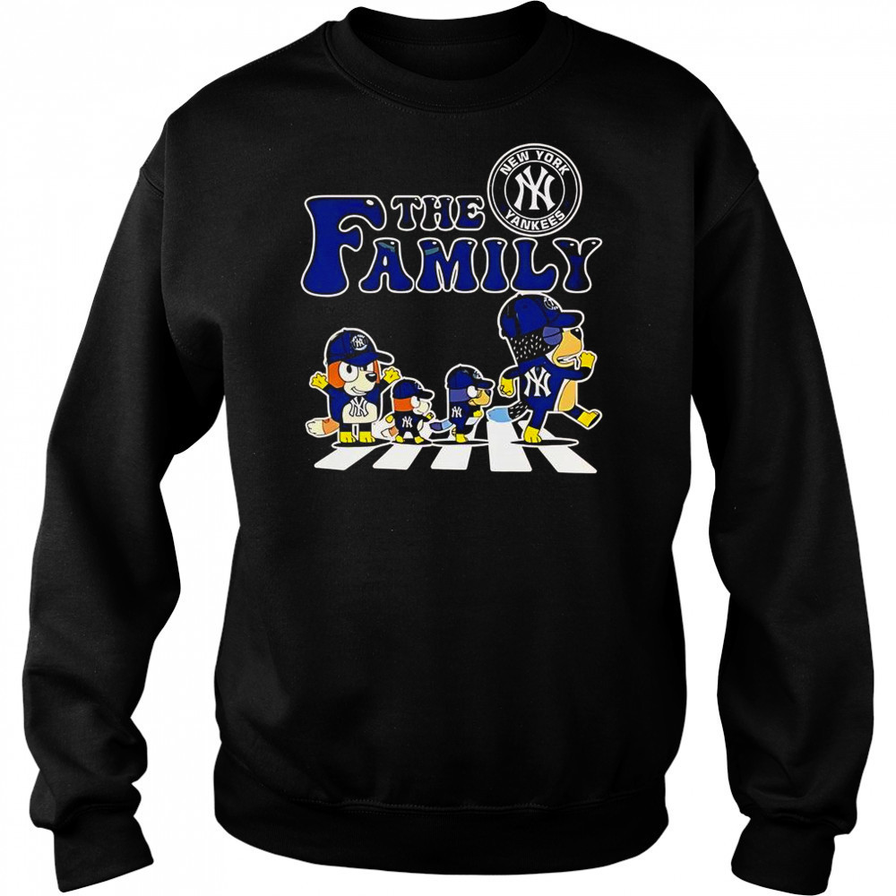 The Family Bluey New York Yankees Abbey Road T-Shirt Hoodie