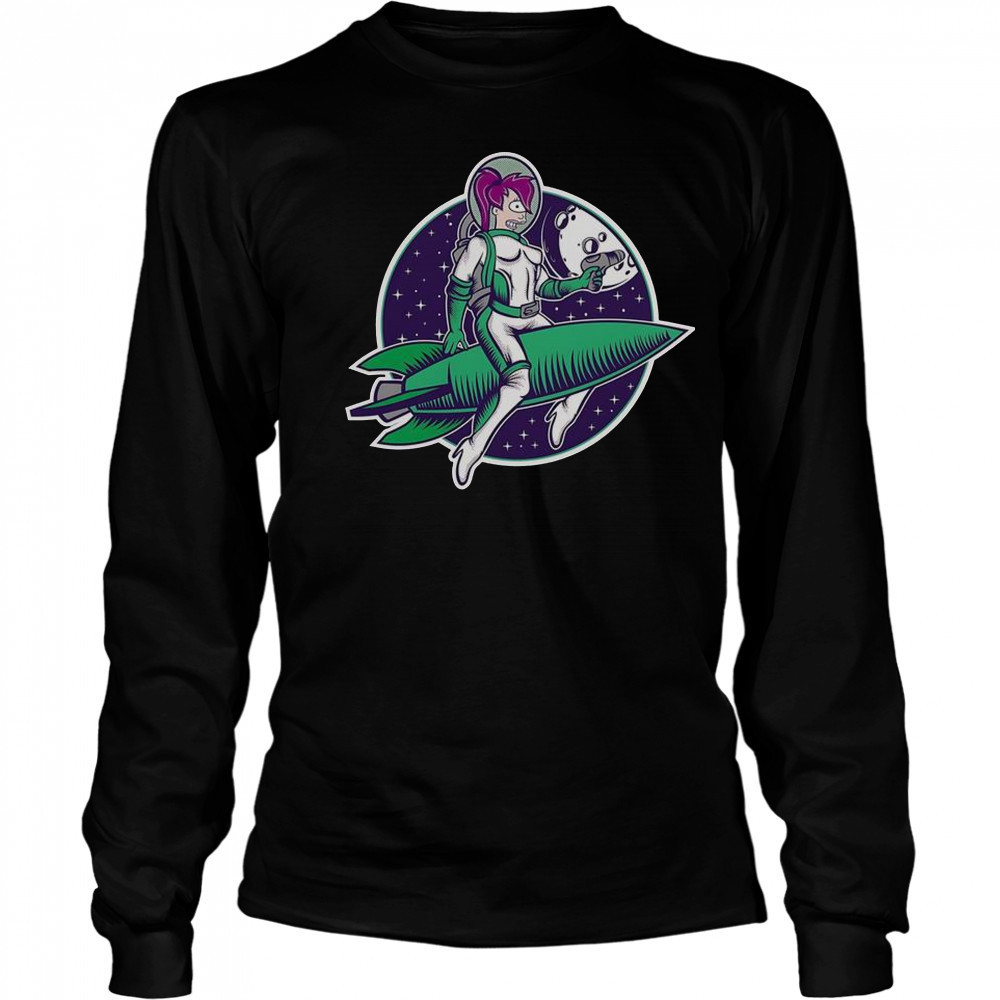 The Pinup From The Future Turanga Leela Futurama T-Shirt Long Sleeved
