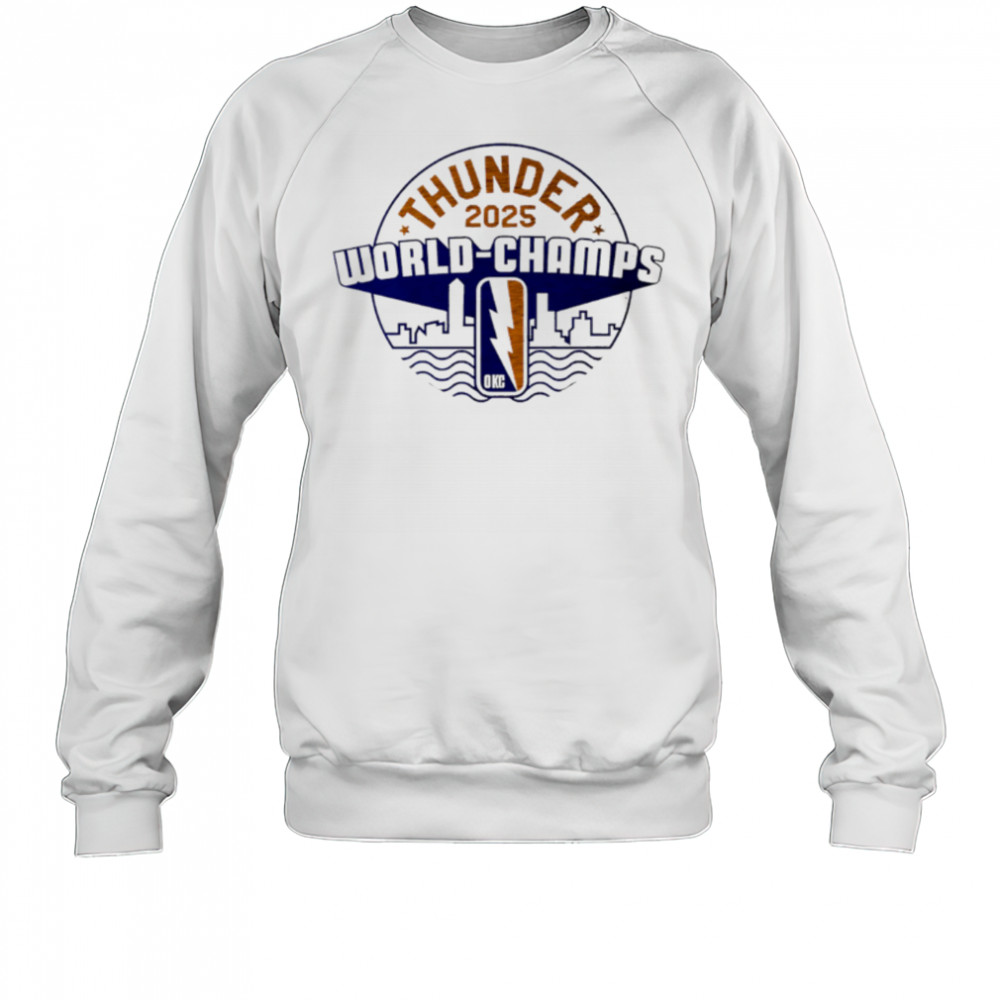 Thunder 2025 World Champions OKC Skyline vintage shirt Sweatshirt