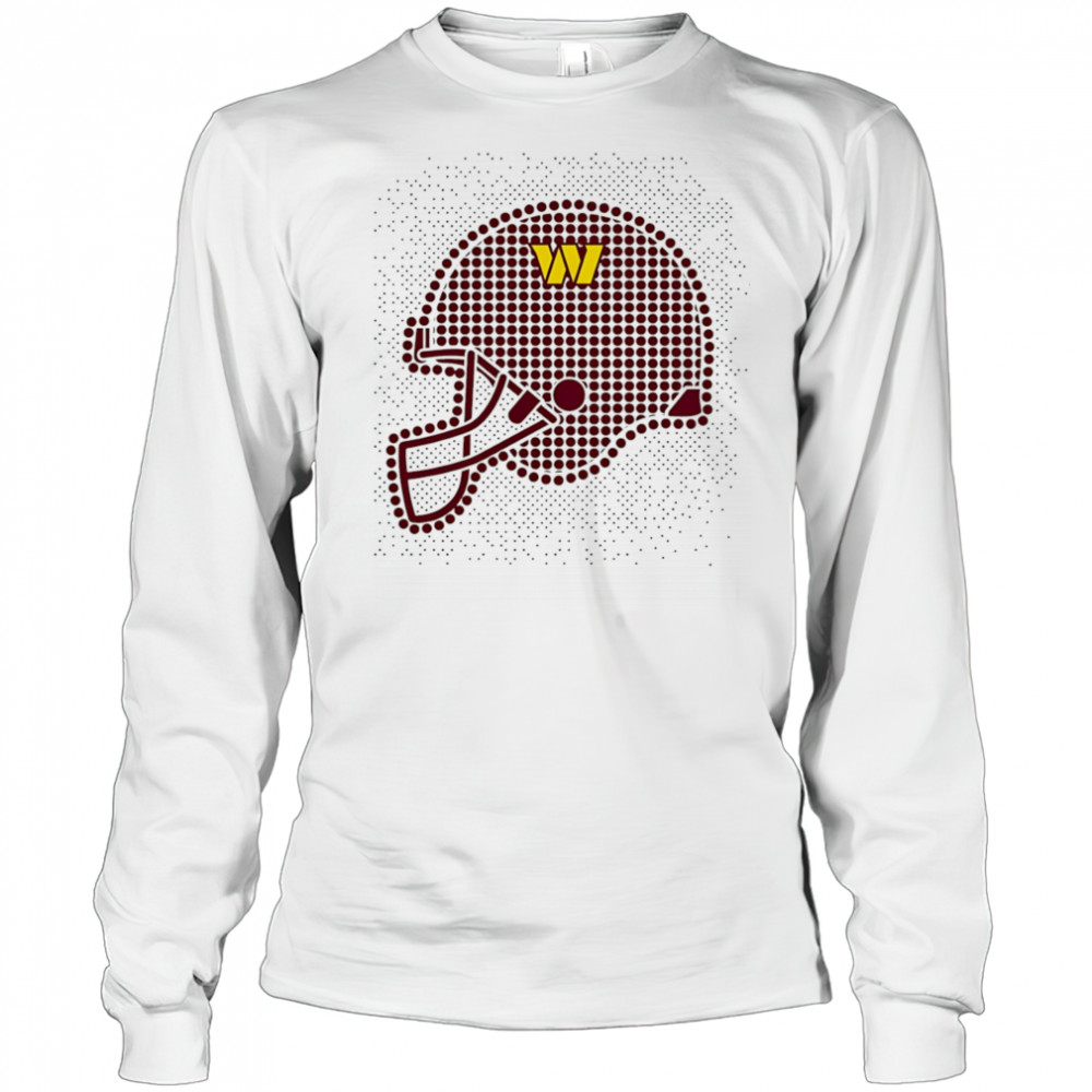 Washington Commanders polka dots helmet shirt Long Sleeved