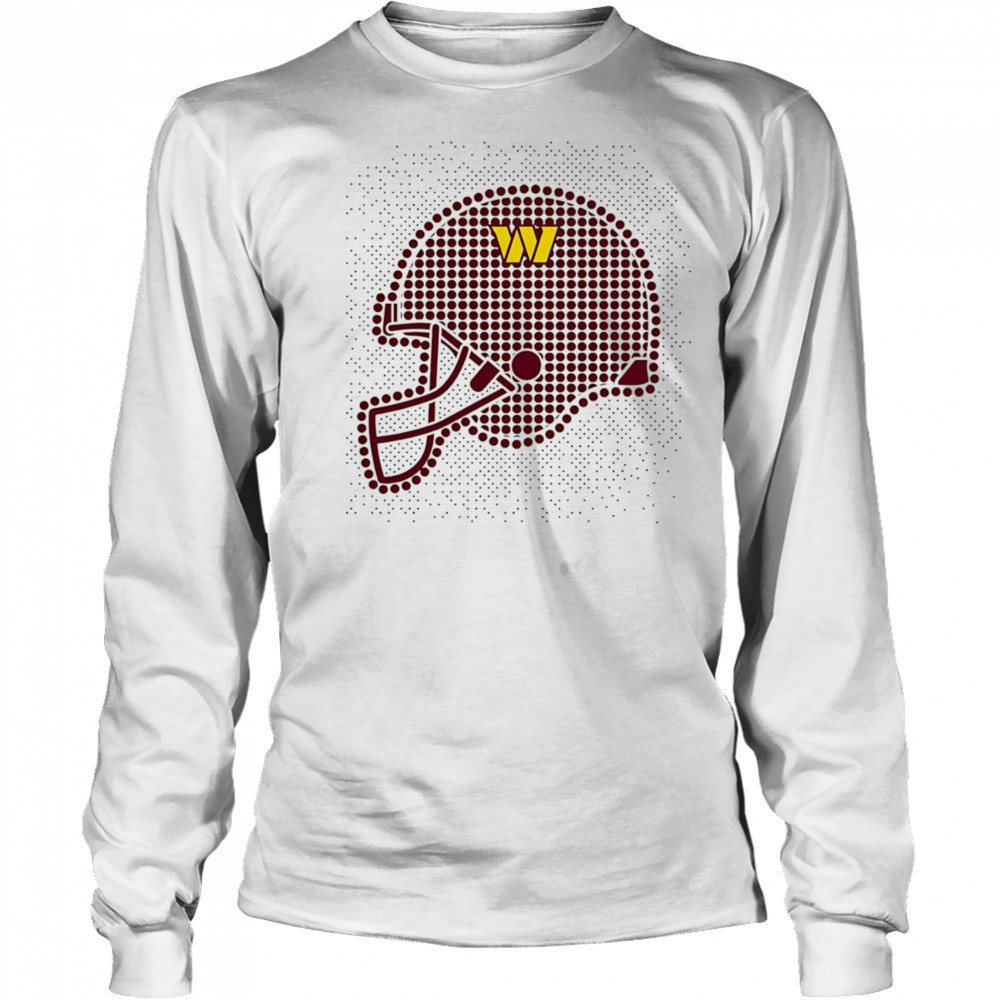 Washington Commanders polka dots helmet shirt Long Sleeved