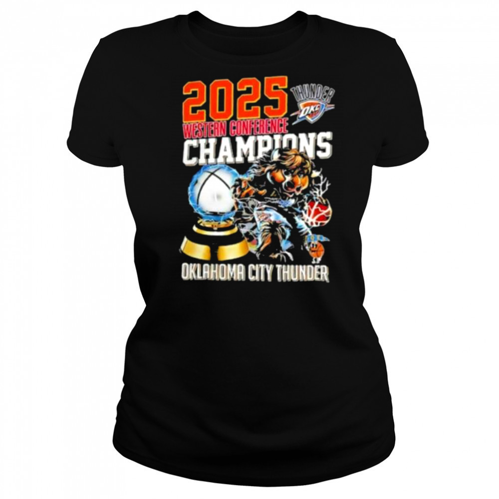 Western Conference Champions Oklahoma City Thunder NBA 2025 shirt Women's T-shirt