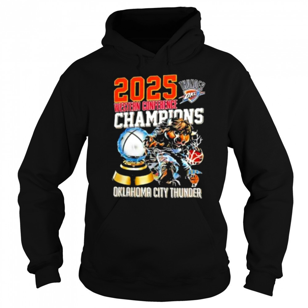 Western Conference Champions Oklahoma City Thunder NBA 2025 shirt Sweatshirt