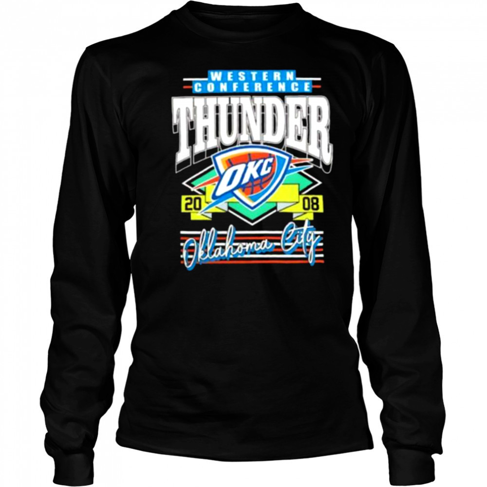 Western Conference Oklahoma City Thunder 2008 shirt Long Sleeved