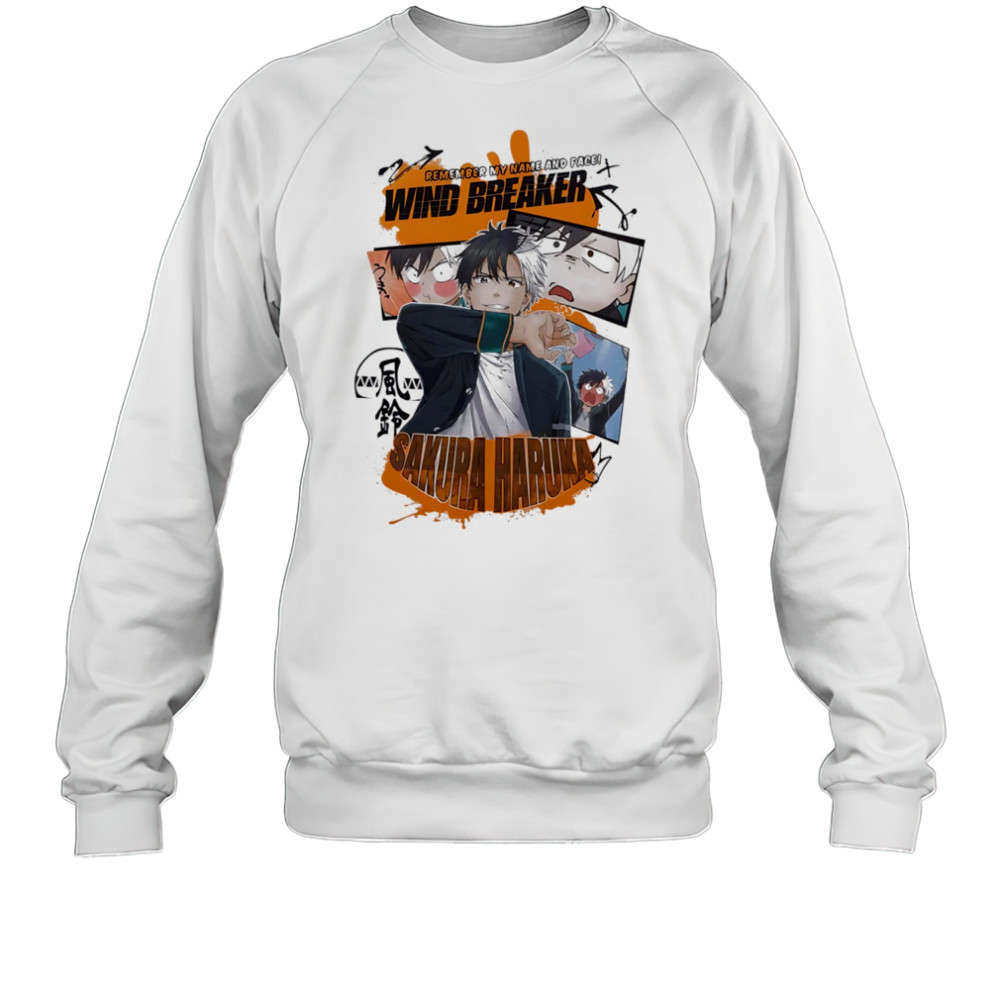 Wind Breaker Sakura Haruka shirt Sweatshirt