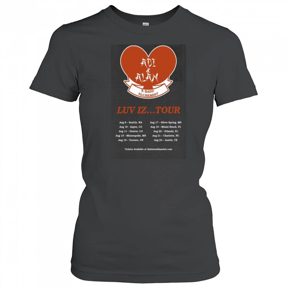 Abi & Alan Luv Iz Tour Aug 2025 Poster T-Shirt Women's T-shirt