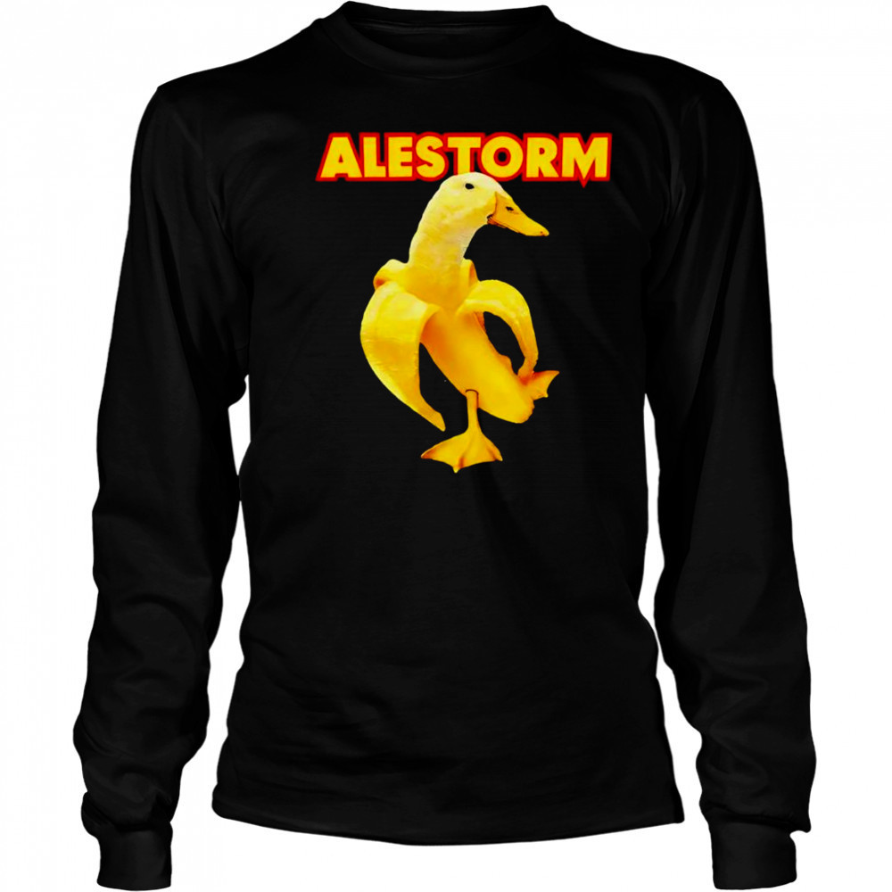 Alestorm banana duck shirt Long Sleeved