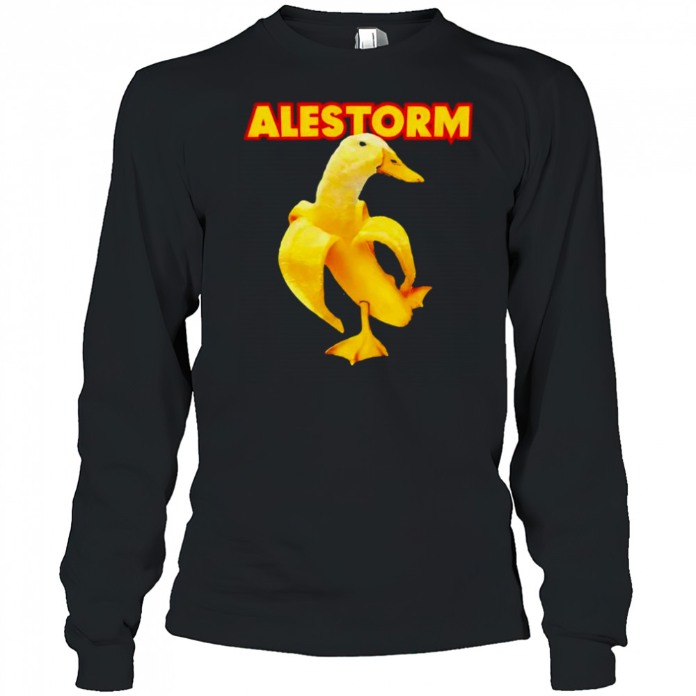 Alestorm banana duck shirt Long Sleeved