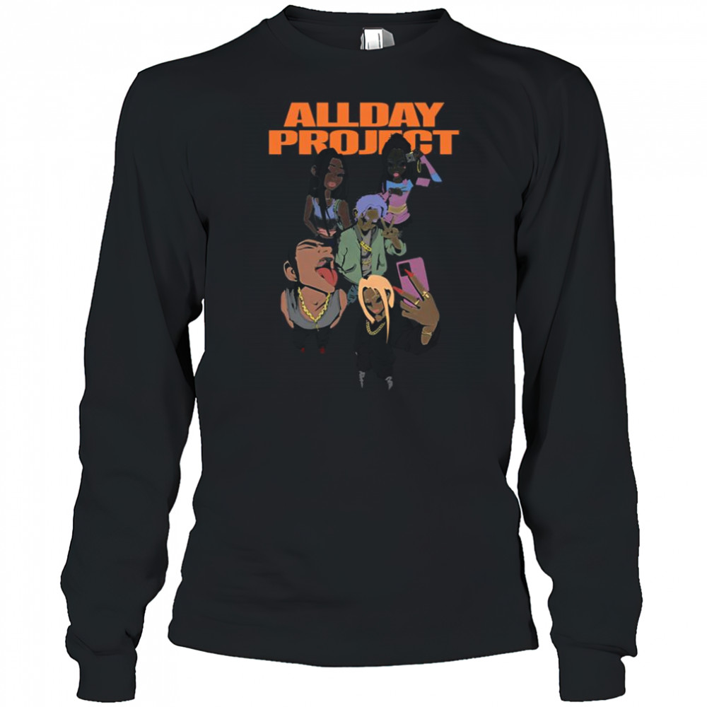 Allday Project Color Cartoon Famous 2025 T-Shirt Long Sleeved
