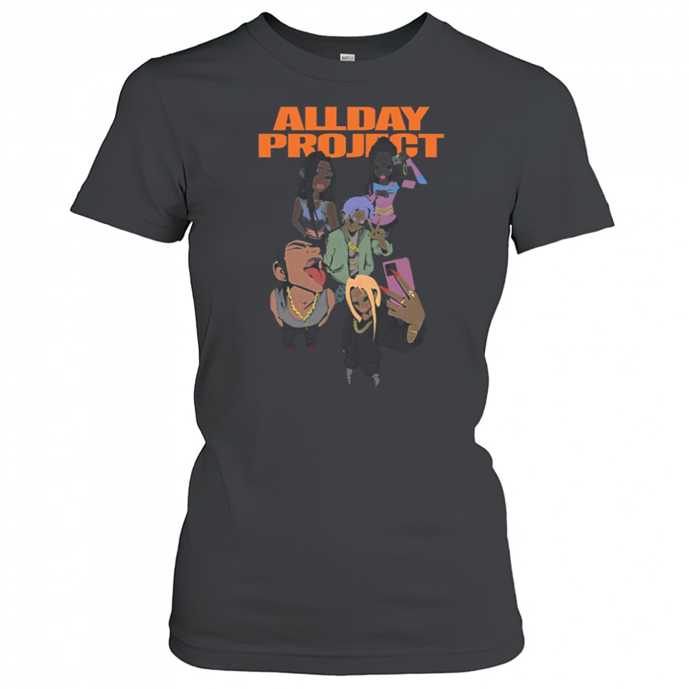 Allday Project Color Cartoon Famous 2025 T-Shirt Women's T-shirt