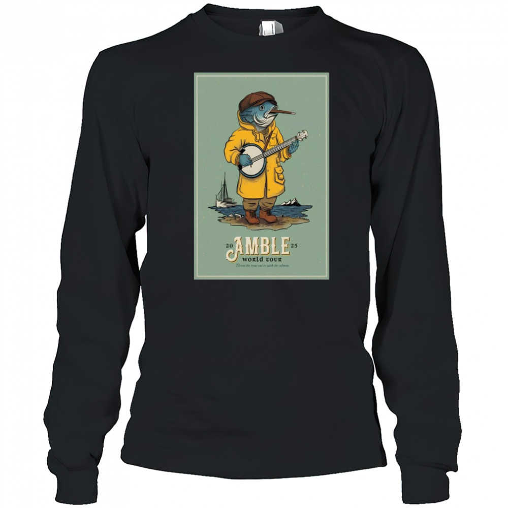 Amble World Tour 2025 Poster T-Shirt Long Sleeved