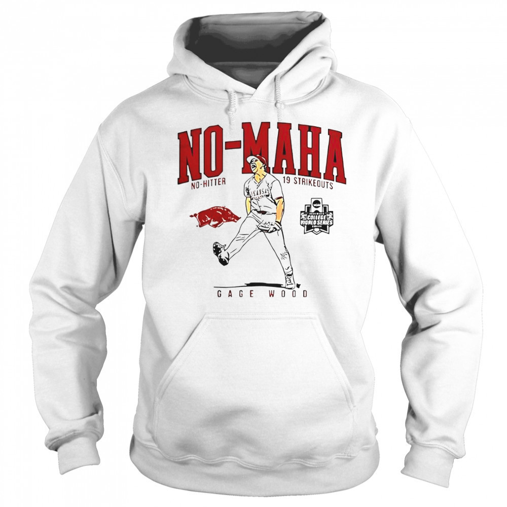 Arkansas Razorbacks Gage Wood No-Maha No-Hitter 19 Strikeouts T-Shirt Sweatshirt
