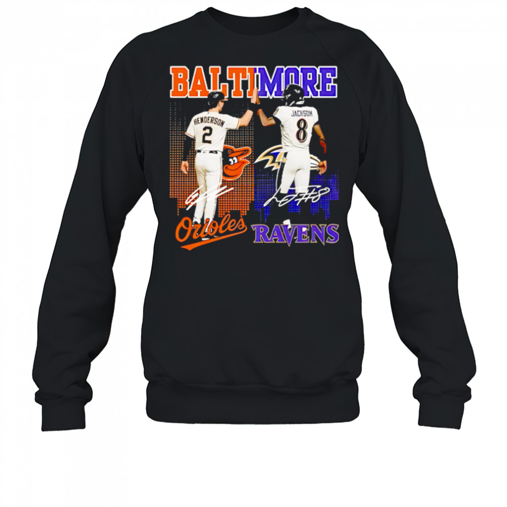 Baltimore orioles and ravens and star power shirt Sweatshirt