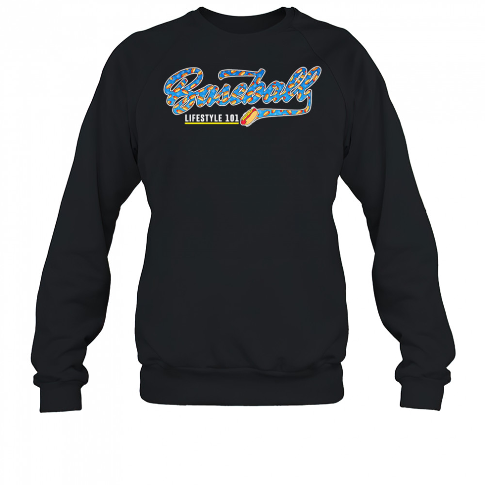 Baseball Hot Dog lifestyle 101 shirt Sweatshirt