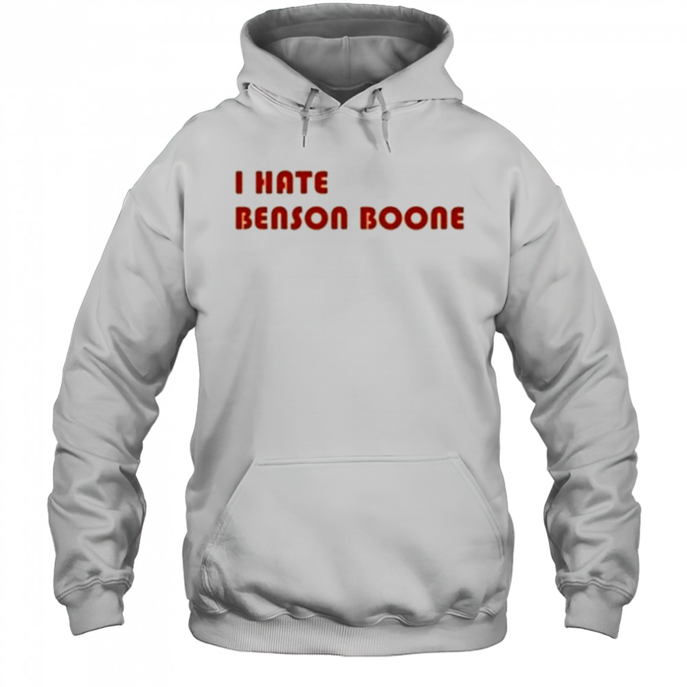 Benson Boone Wearing I Hate Benson Boone T-Shirt Hoodie