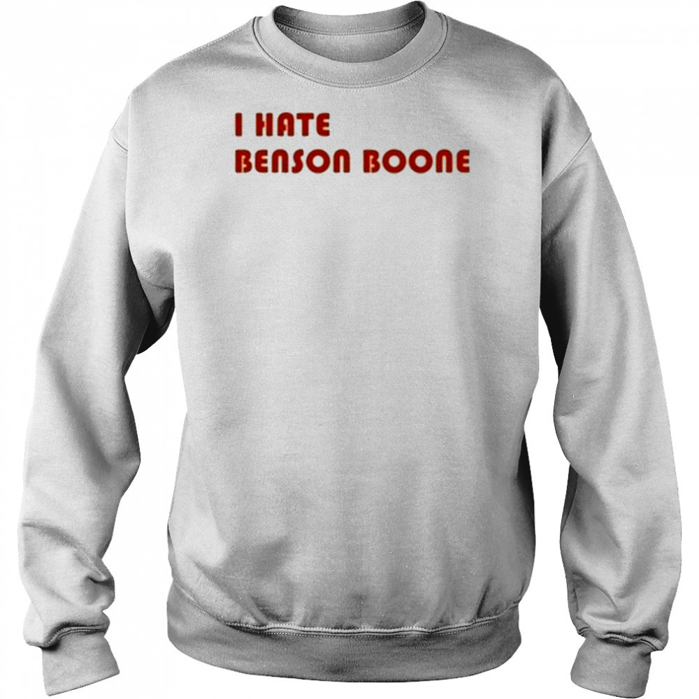 Benson Boone Wearing I Hate Benson Boone T-Shirt Hoodie