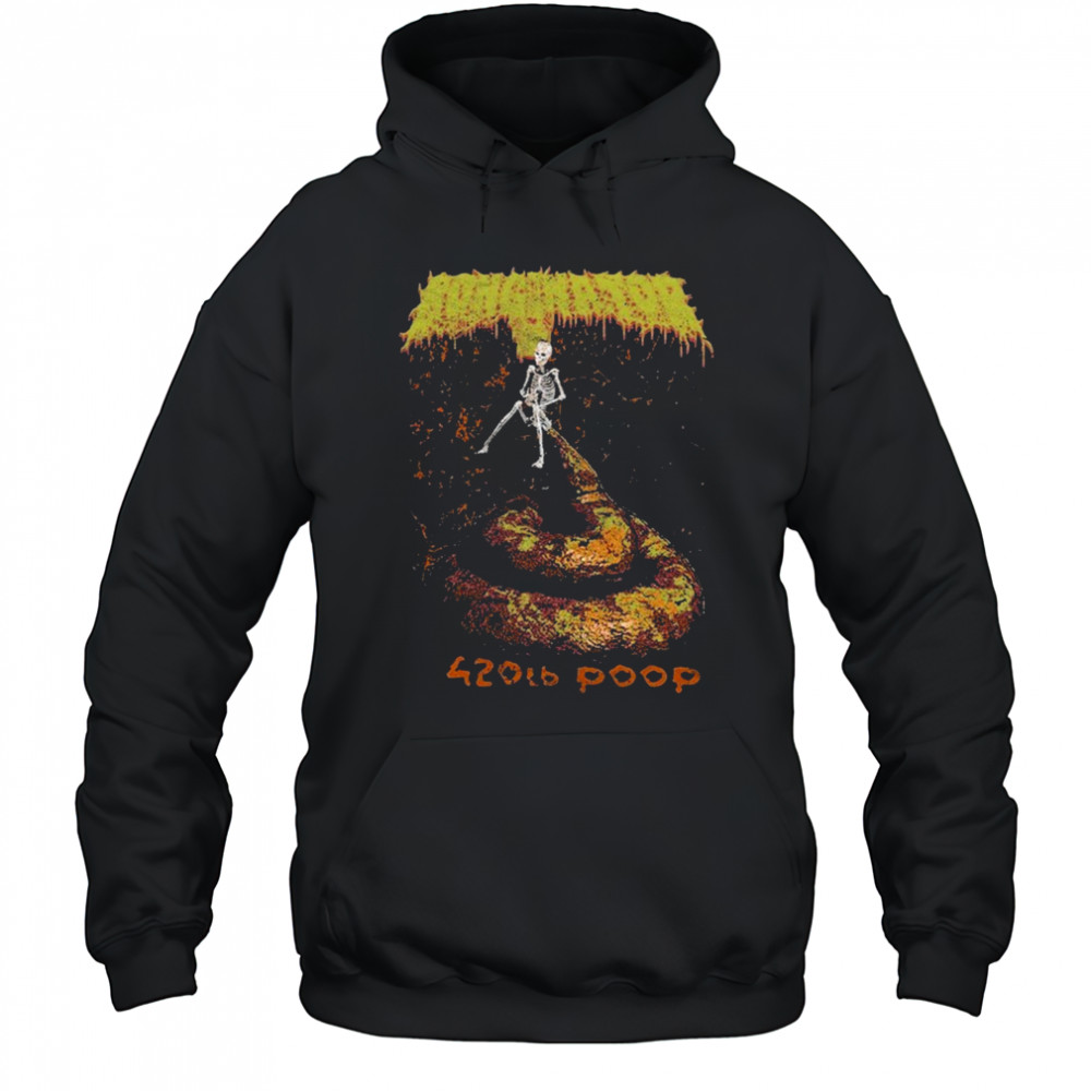 Bonginator 420lb Poop Skeleton T-Shirt Hoodie