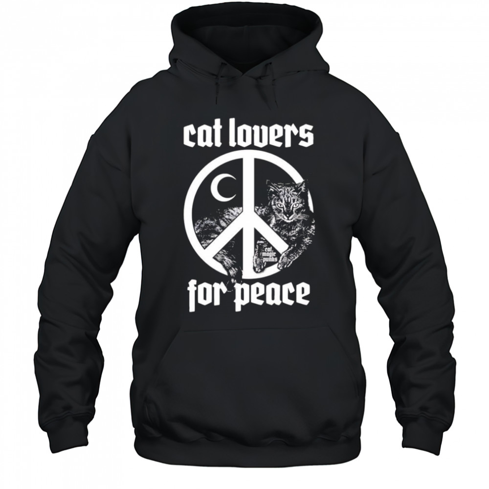 Cat lovers for peace shirt Hoodie