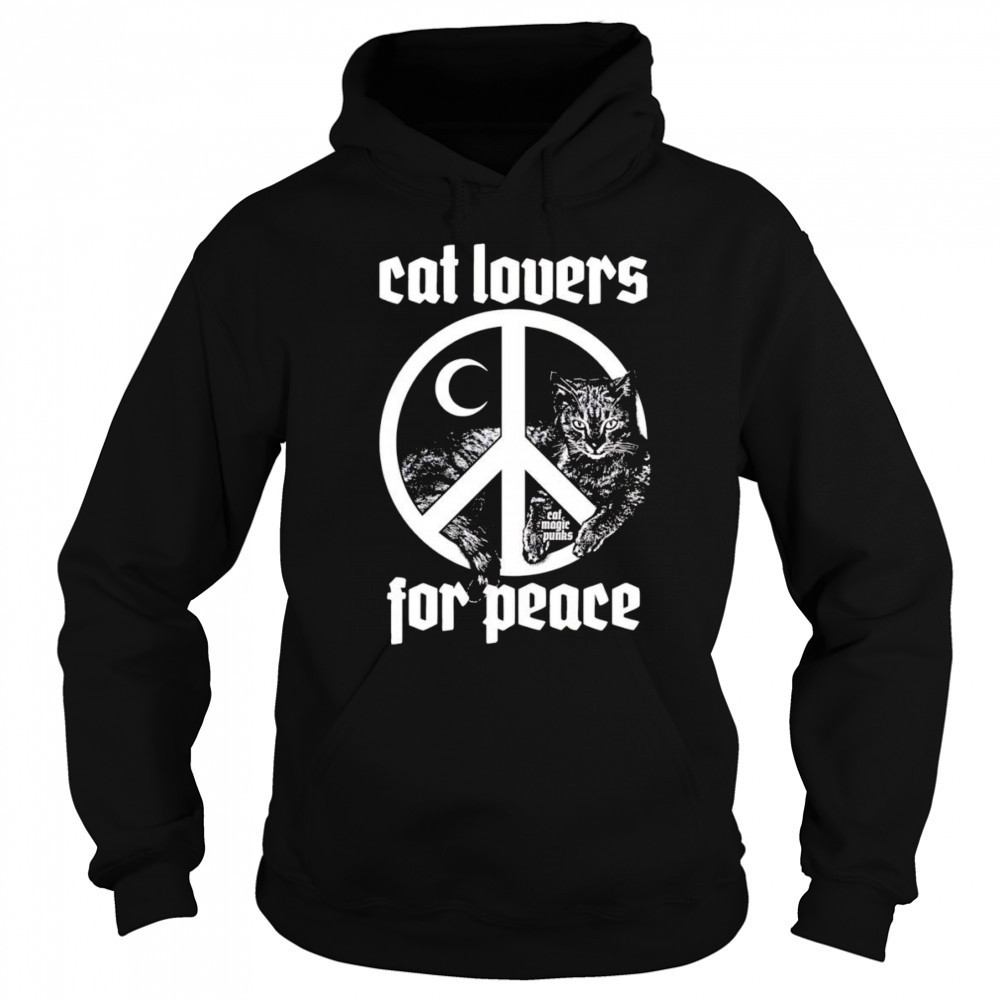 Cat lovers for peace shirt Sweatshirt