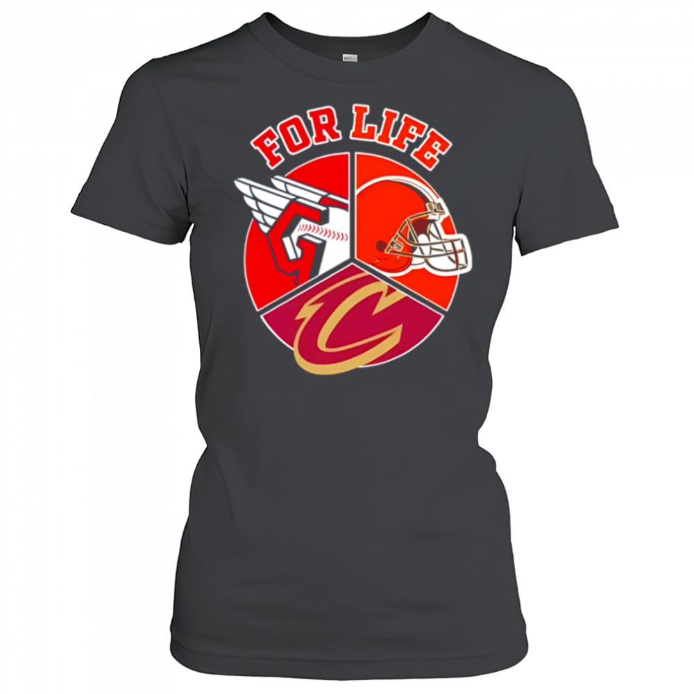 Cleveland guardians browns and cavaliers for life shirt Women's T-shirt