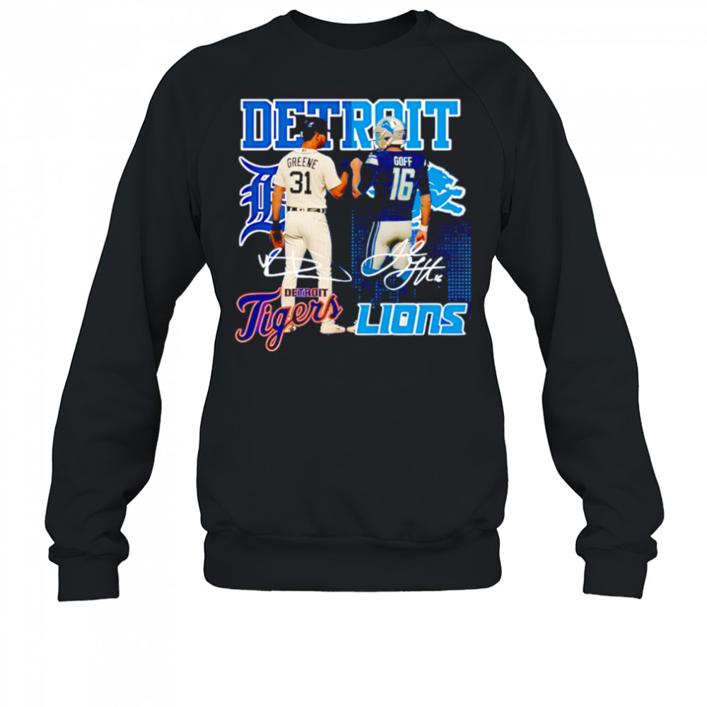 Detroit lions and tigers star power shirt Sweatshirt