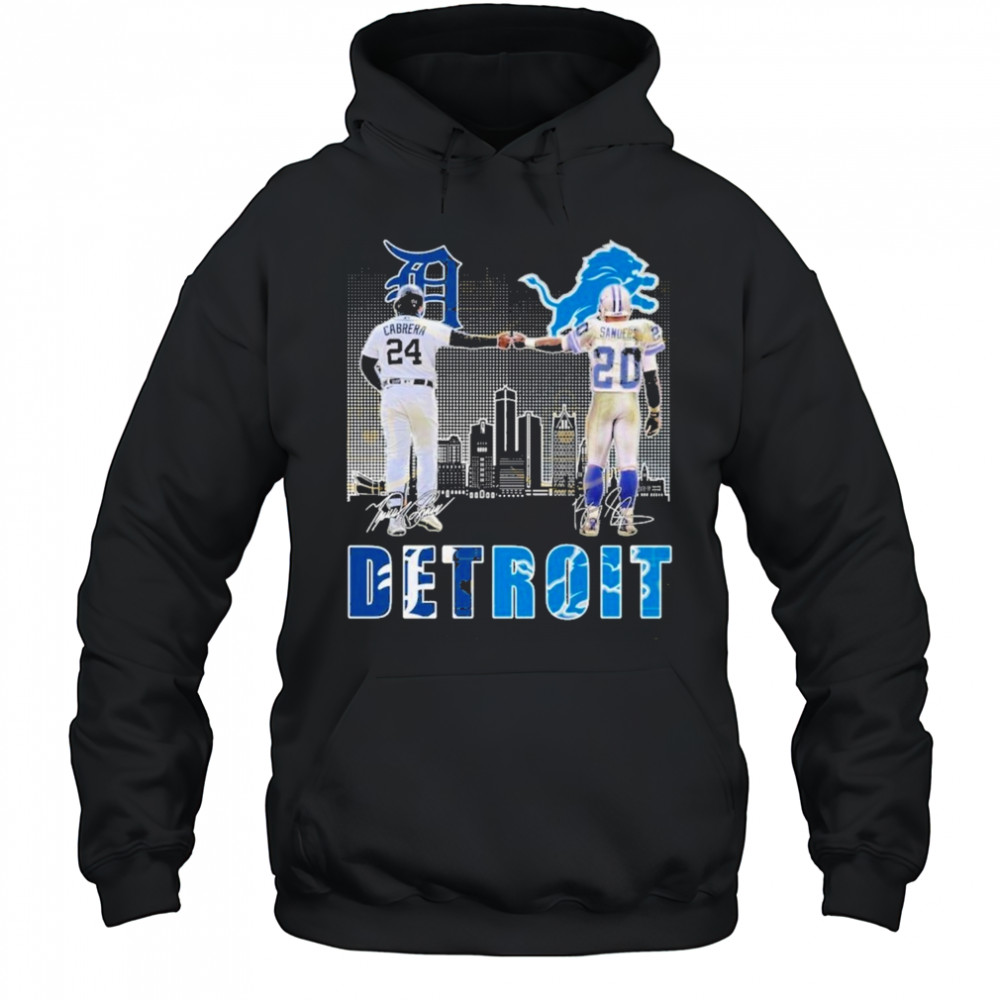 Detroit Tigers x Detroit Lions Signature Unisex T-Shirt Hoodie