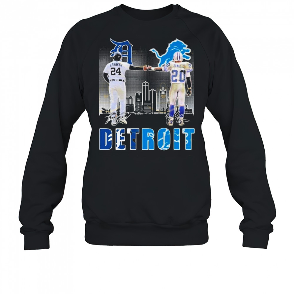Detroit Tigers x Detroit Lions Signature Unisex T-Shirt Sweatshirt