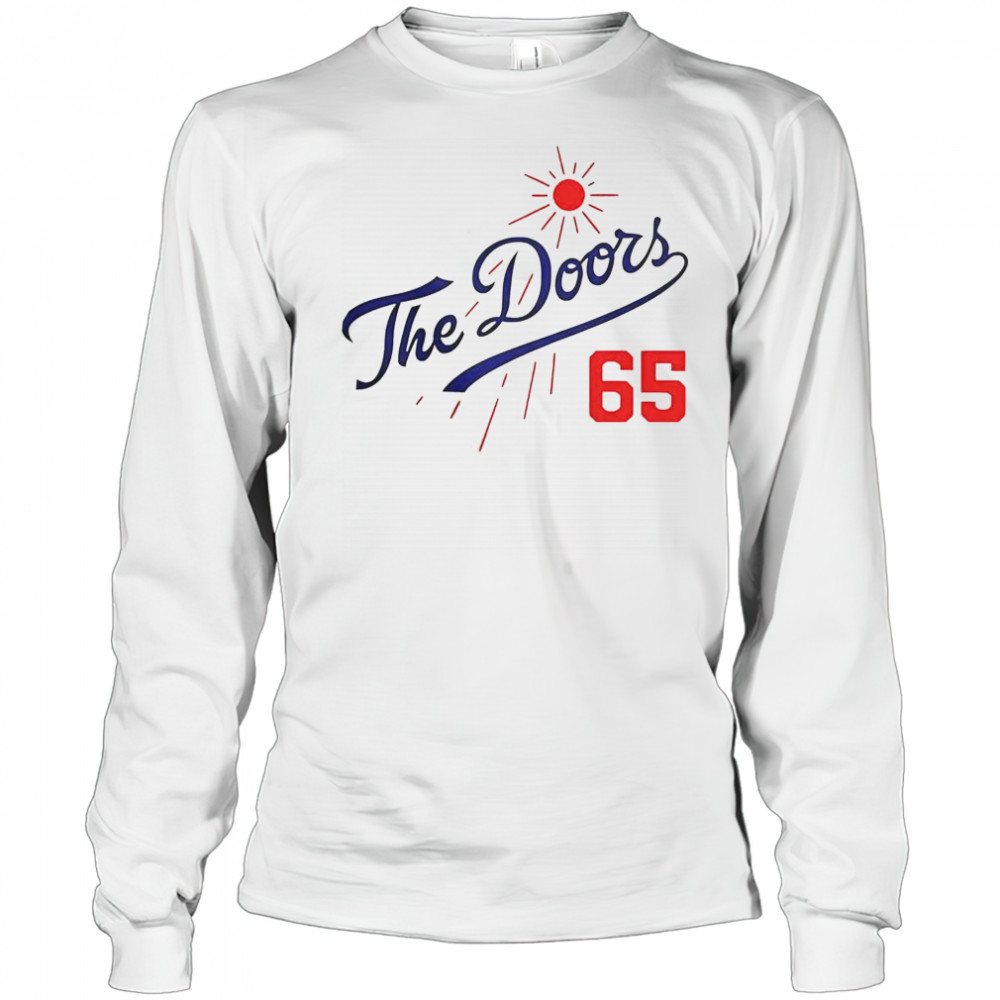 Doors Summer Baseball 65 LA Dodgers T-Shirt Long Sleeved