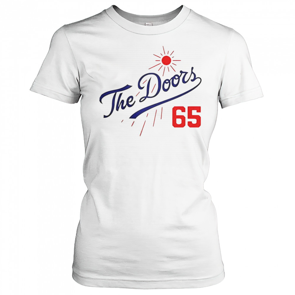 Doors Summer Baseball 65 LA Dodgers T-Shirt Women's T-shirt