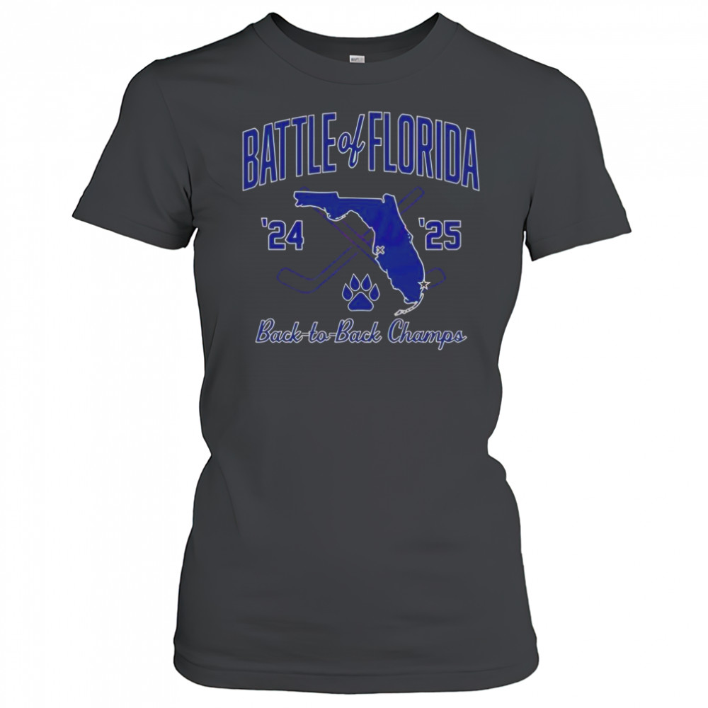 Florida Panthers Hockey 24 25 Battle Of Florida Champs T-Shirt Women's T-shirt