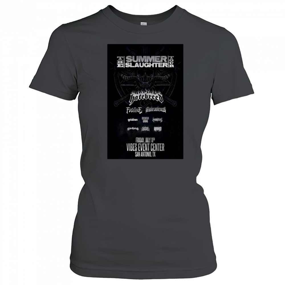 Hatebreed Texas Jul 11 2025 San Antonio Tour Poster T-Shirt Women's T-shirt