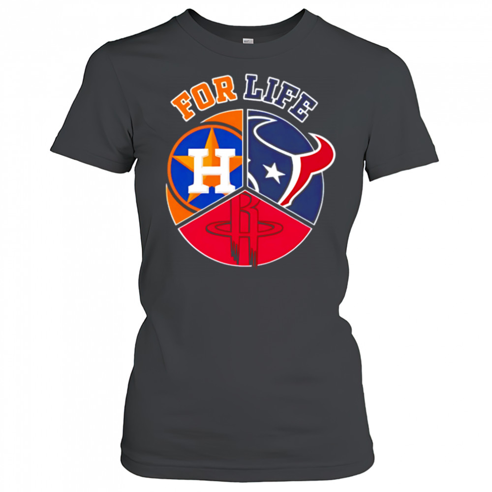 Houston astros texans and rockets for life shirt Women's T-shirt