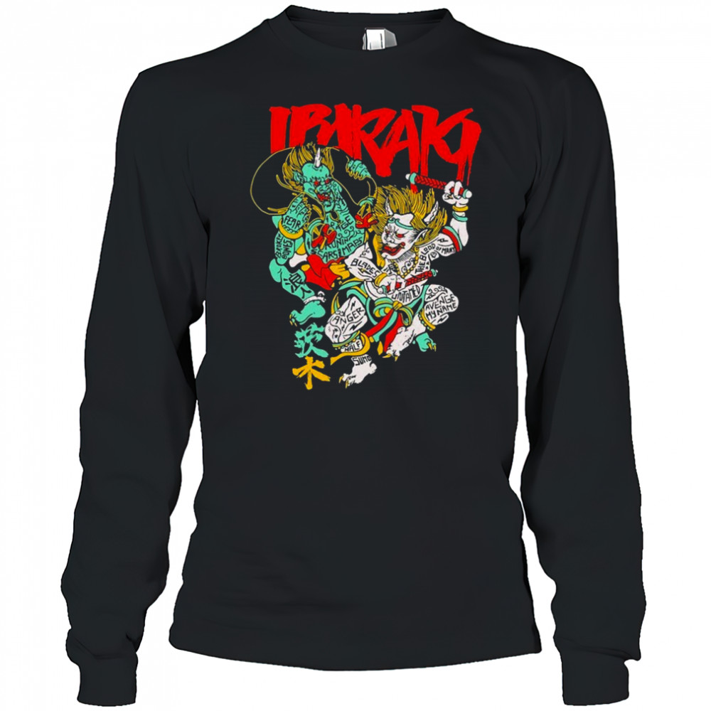 Ibaraki Demon Kanji T-shirt Long Sleeved