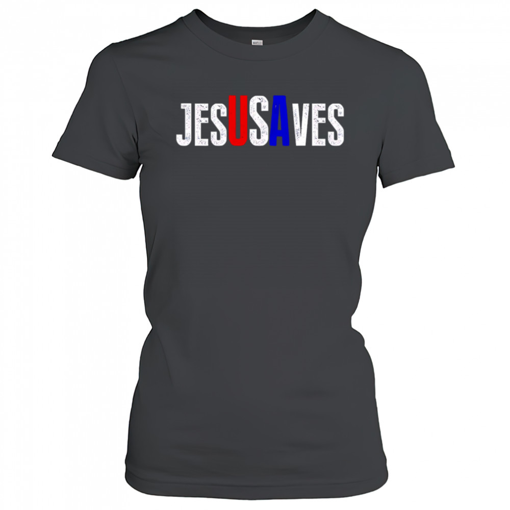 Jesus Saves USA shirt Women's T-shirt