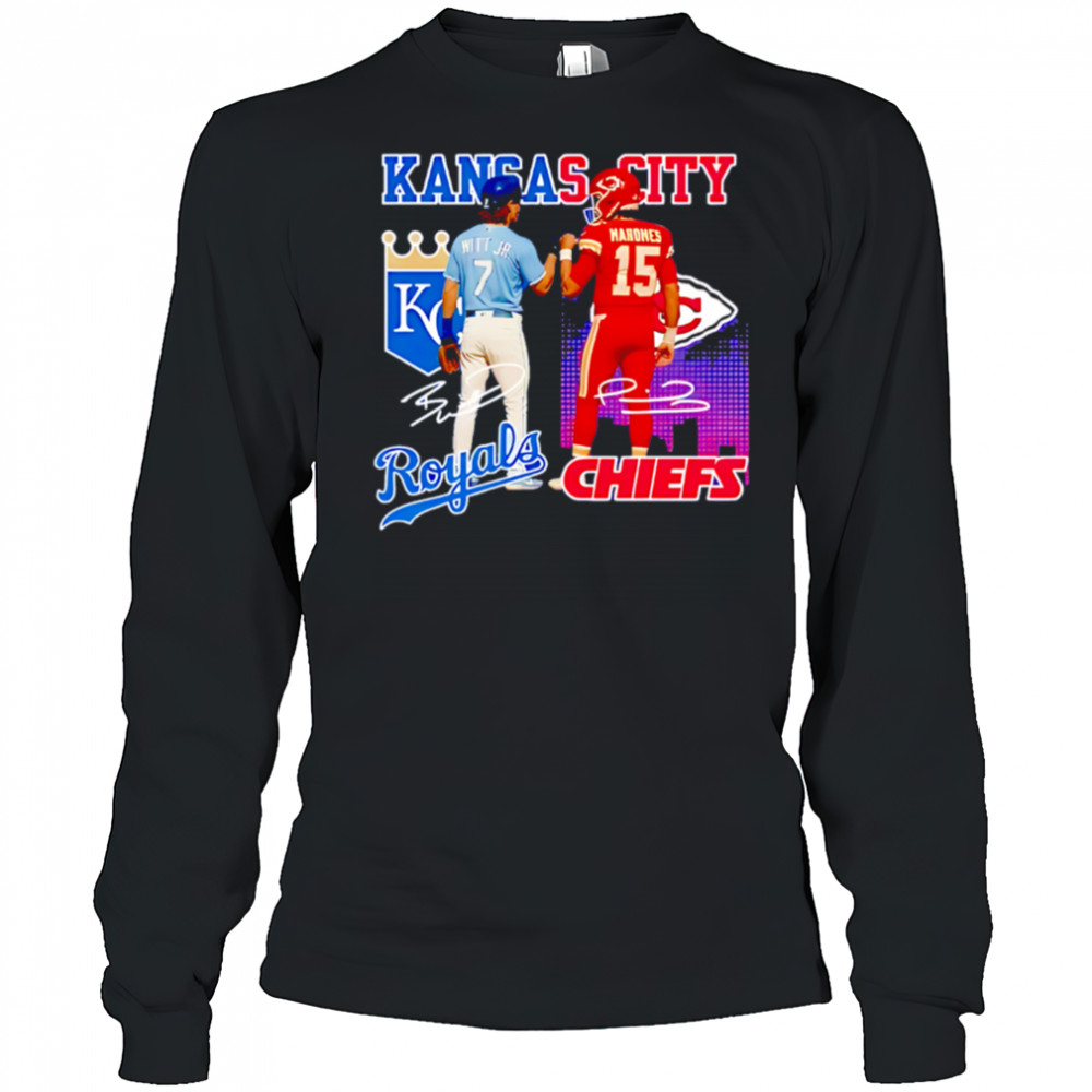 Kansas city Chiefs and royals star power shirt Long Sleeved