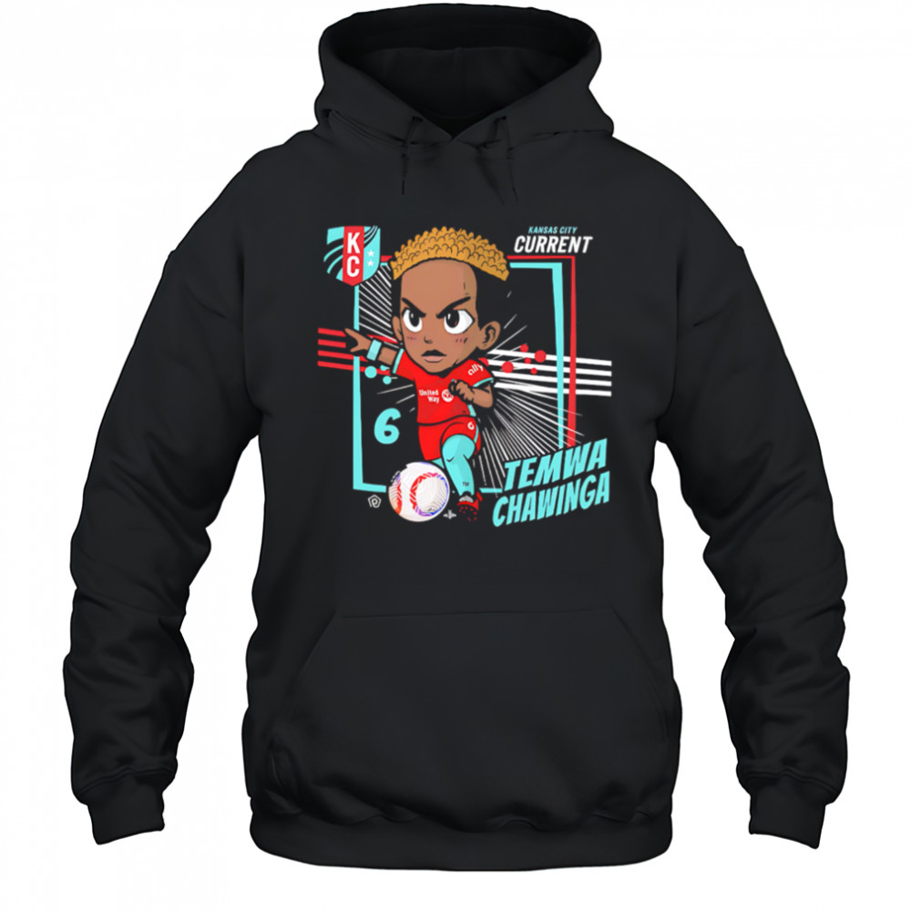 Kansas City Current Temwa Chawinga #6 Chibi cartoon shirt Hoodie