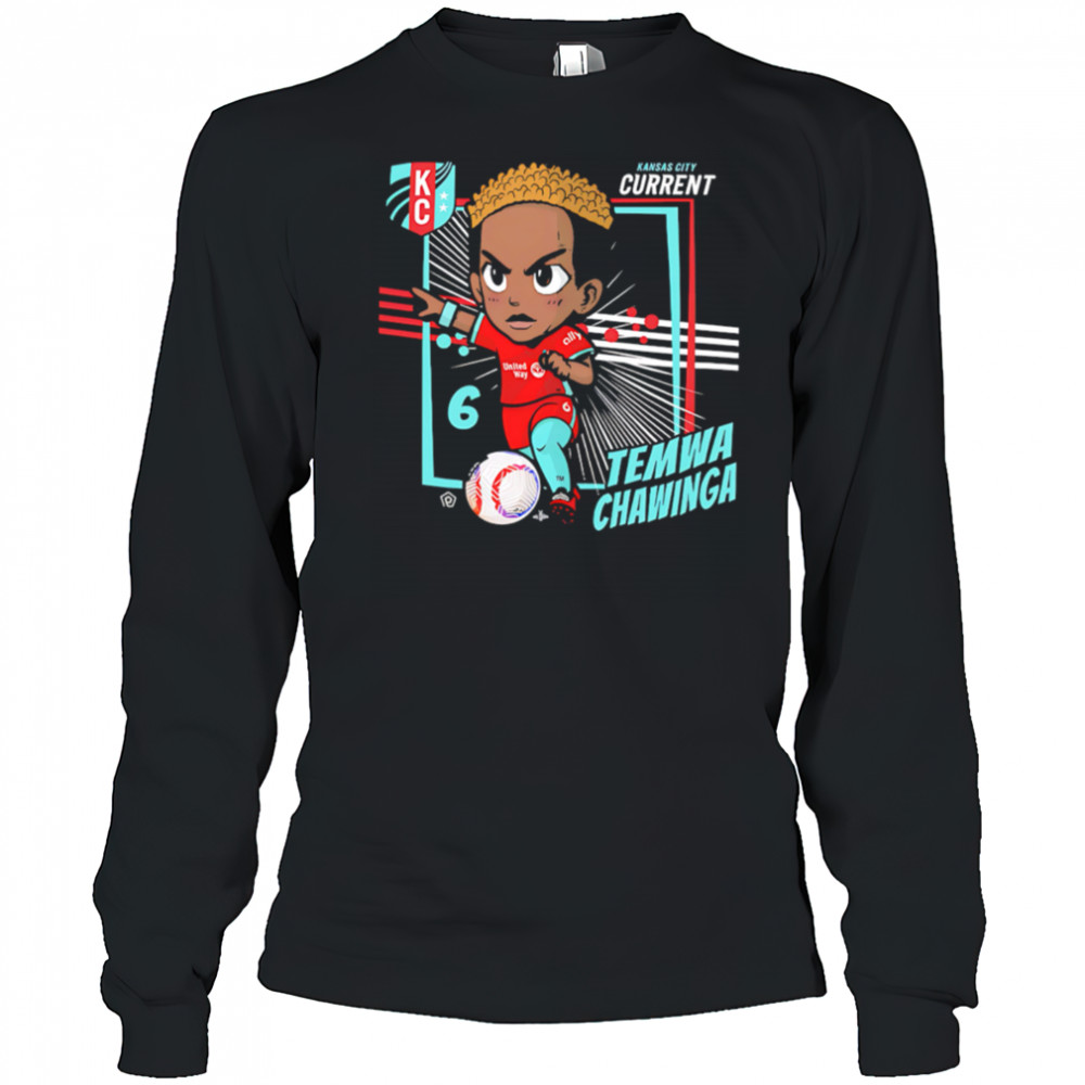 Kansas City Current Temwa Chawinga #6 Chibi cartoon shirt Long Sleeved