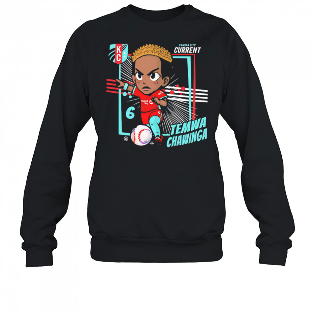 Kansas City Current Temwa Chawinga #6 Chibi cartoon shirt Sweatshirt