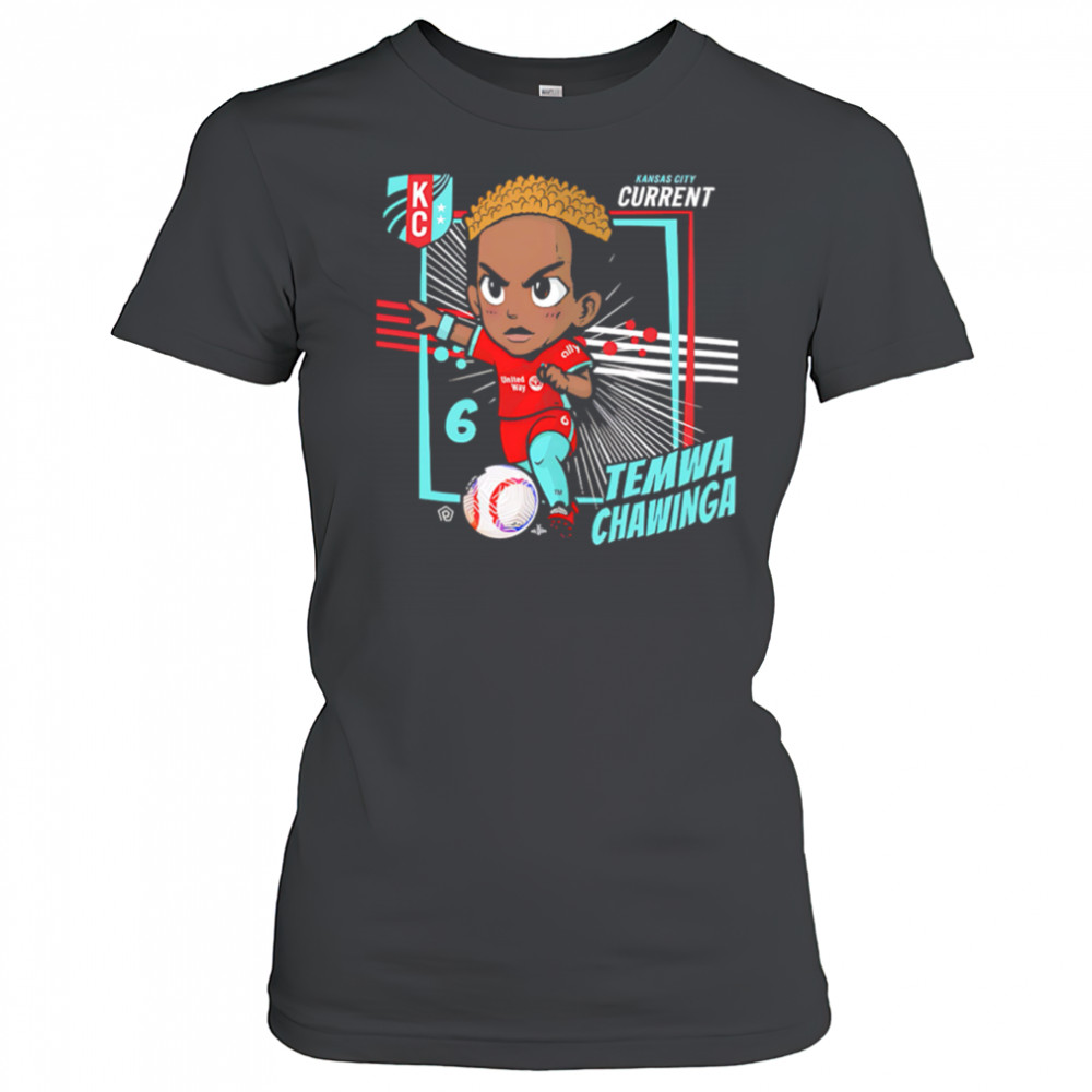 Kansas City Current Temwa Chawinga #6 Chibi cartoon shirt Women's T-shirt