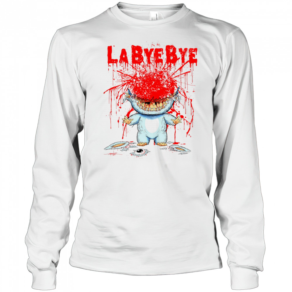 La Bye Bye horror Labubu shirt Long Sleeved