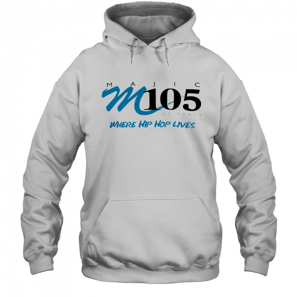 Majic M105 St. Lucia where Hip Hop lives logo shirt Hoodie