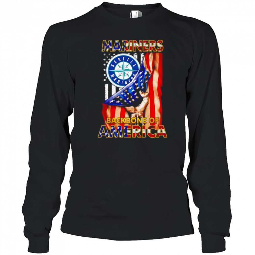 Mariners backbone of America shirt Long Sleeved