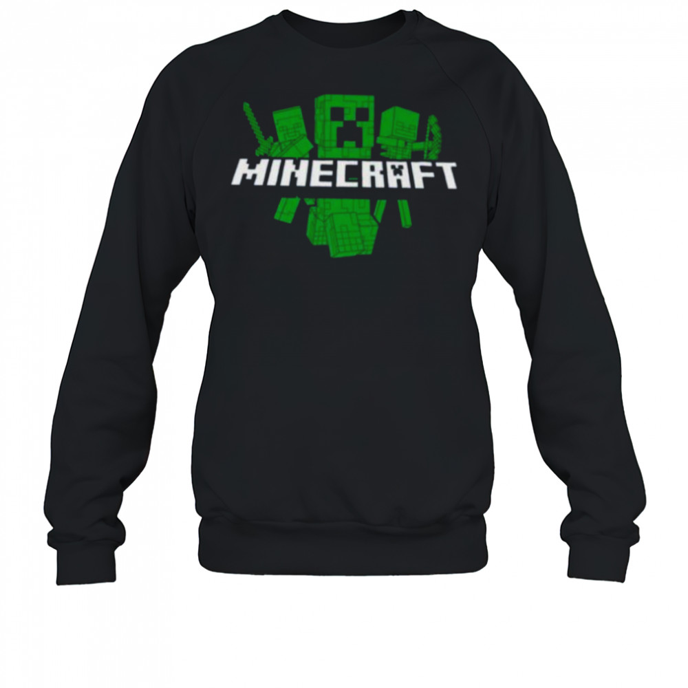 Minecraft Creeper Characters Create Explore Survive Shirt Sweatshirt