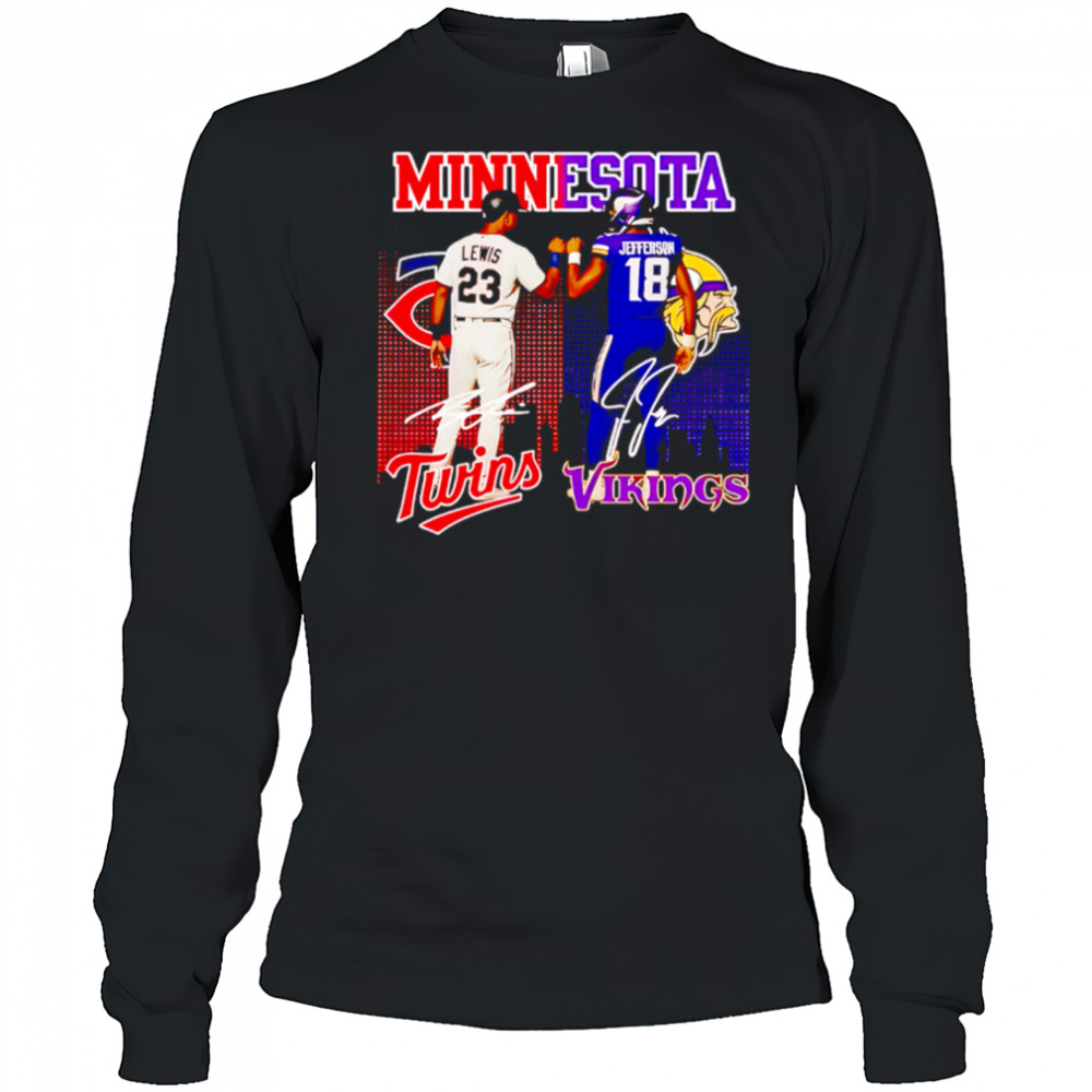 Minnesota vikings and twins star power shirt Long Sleeved