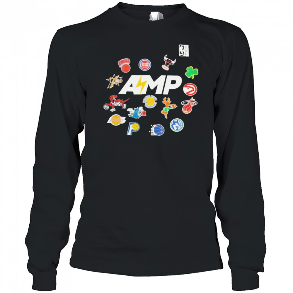 Mitchell & Ness x NBA x AMP T-Shirt Long Sleeved