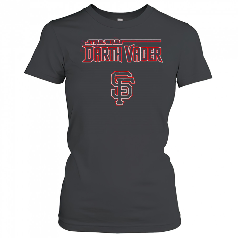 MLB Mix Star Wars Darth Vader San Francisco Giants 2025 Baseball shirt Women's T-shirt