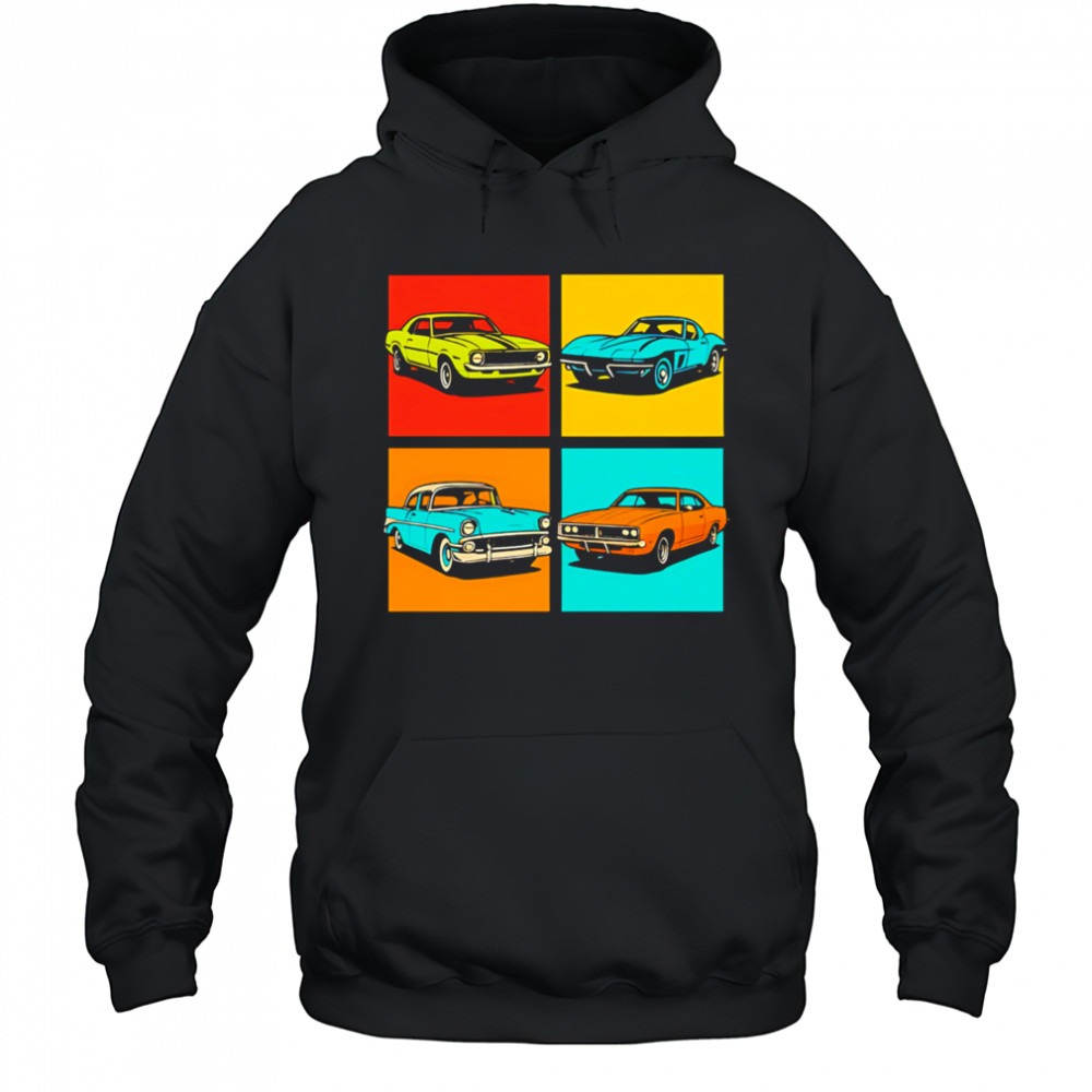 Muscle Cars Pop Art Design vintage shirt Hoodie
