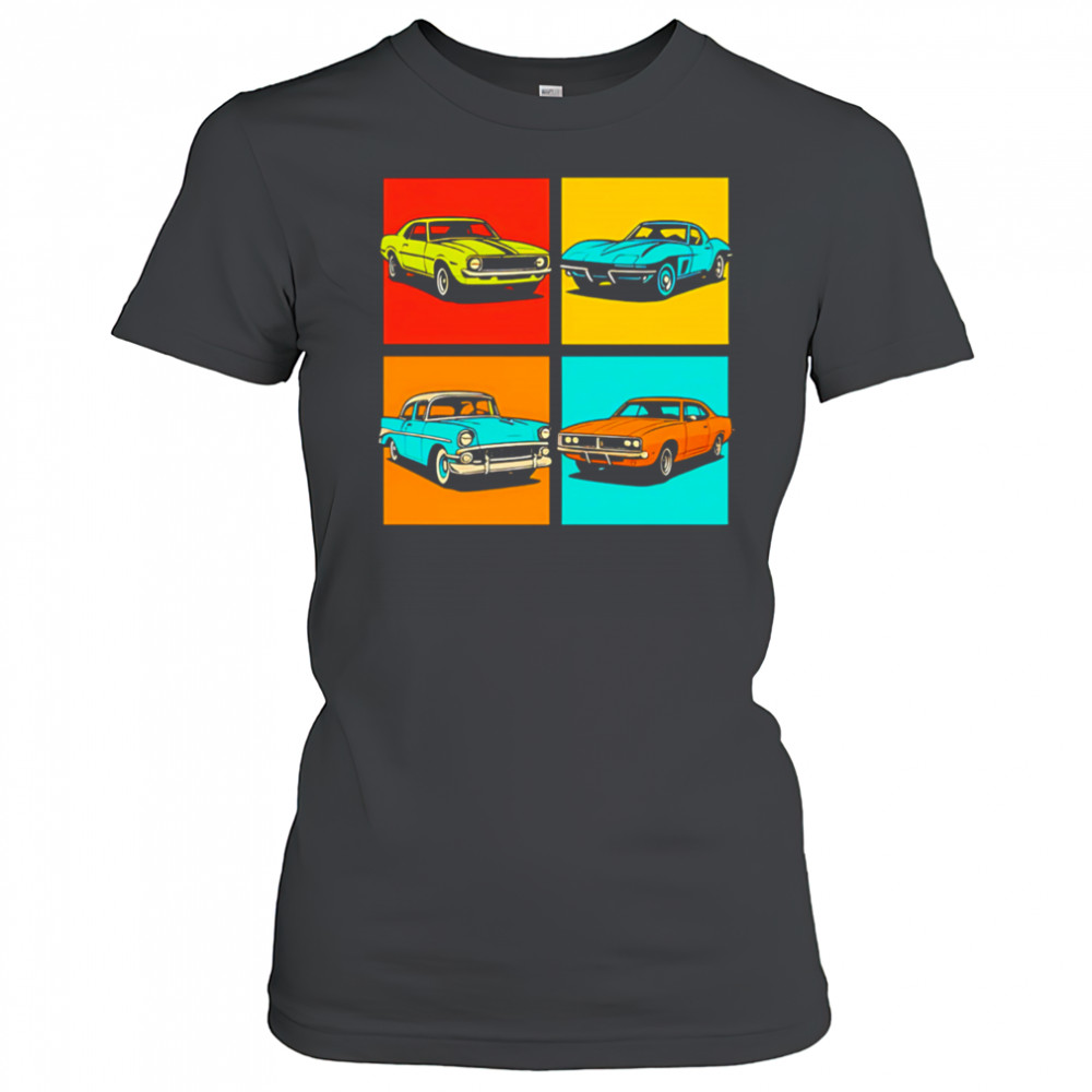 Muscle Cars Pop Art Design vintage shirt Women's T-shirt