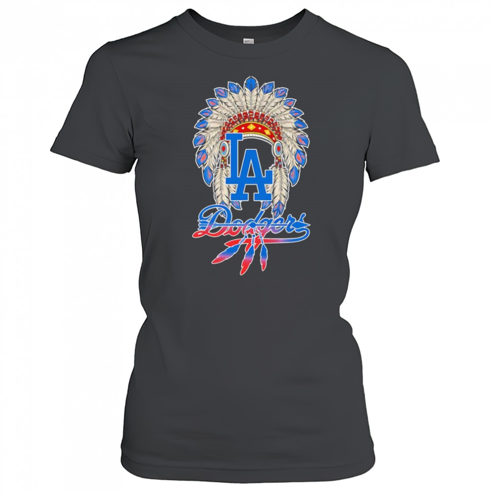 Native Chief headdress Los Angeles Dodgers shirt Women's T-shirt