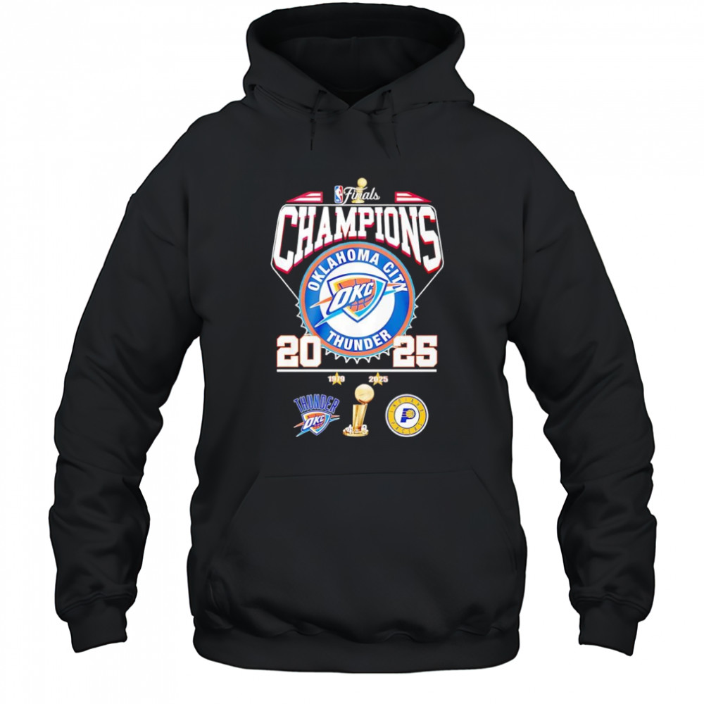 NBA Finals Champions 2025 Oklahoma City Thunder shirt Hoodie
